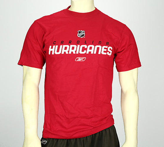 Reebok NHL Hockey Men's Carolina Hurricanes Team T-Shirt, Red