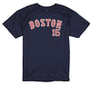 MLB Youth Boys Boston Red Sox Dustin Pedroia # 15 Player Tee - Navy