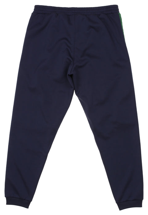 Lacoste Men's Colorblock Contrast Nylon Band Hertiage Trackpants, Navy/Green