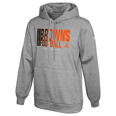 New Era Cleveland Browns NFL Men's Game On Pullover Hoodie, Grey
