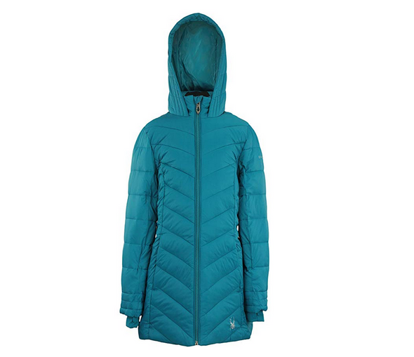 Spyder Youth Girls Cheveron Quileted Thermaweb Insulated Jacket, Color Options