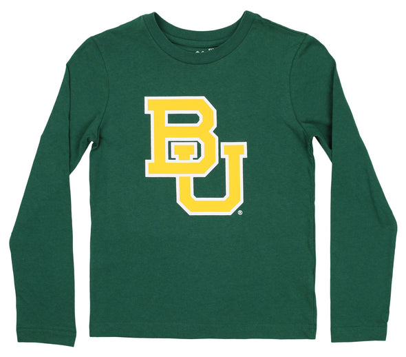 Outerstuff NCAA Youth Boys (8-20) Baylor Bears Team Logo Long Sleeve Shirt