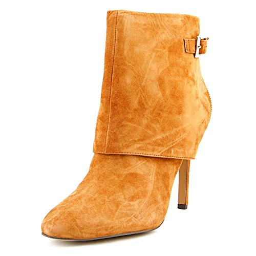 Jessica Simpson Women's Dyers Ankle Heeled Bootie, Autumn Umber