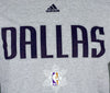 Adidas NBA Men's Dallas Mavericks Team Grey T-Shirt | Medium