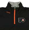 Reebok NHL Youth Philadelphia Flyers Long Sleeve 1/4 Zip Top, Black