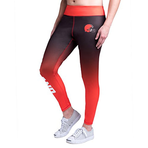 Forever Collectibles NFL Women's Cleveland Browns Gradient 2.0 Wordmark Legging