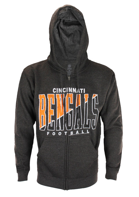 Cincinnati Bengals NFL Football Mens Split Formation Fleece Hoodie, Gray