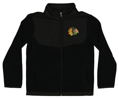 Outerstuff NHL Youth (4-18) Chicago Blackhawks Zip Up Fleece Jacket