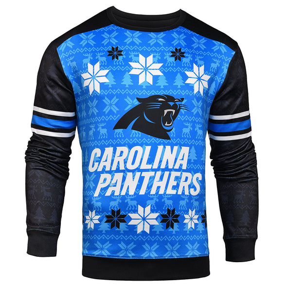 Forever Collectibles NFL Men's Carolina Panthers Printed Ugly Sweater