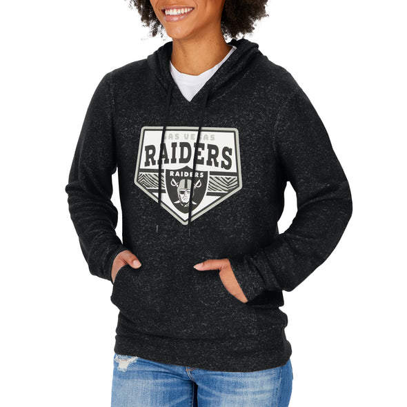 Zubaz NFL Women's Las Vegas Raiders Team Color Soft Hoodie