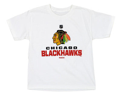 Reebok NHL Youth Chicago Blackhawks "Clean Cut" Short Sleeve Graphic Tee
