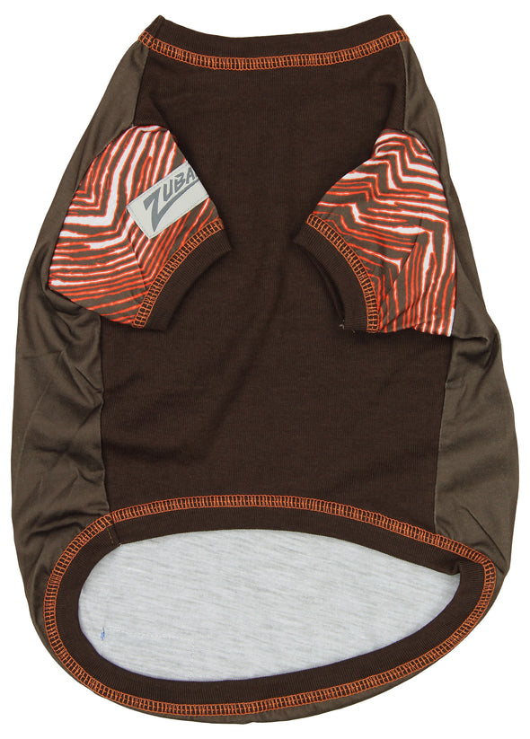 Zubaz X Pets First NFL Cleveland Browns Team Pet T-Shirt For Dogs