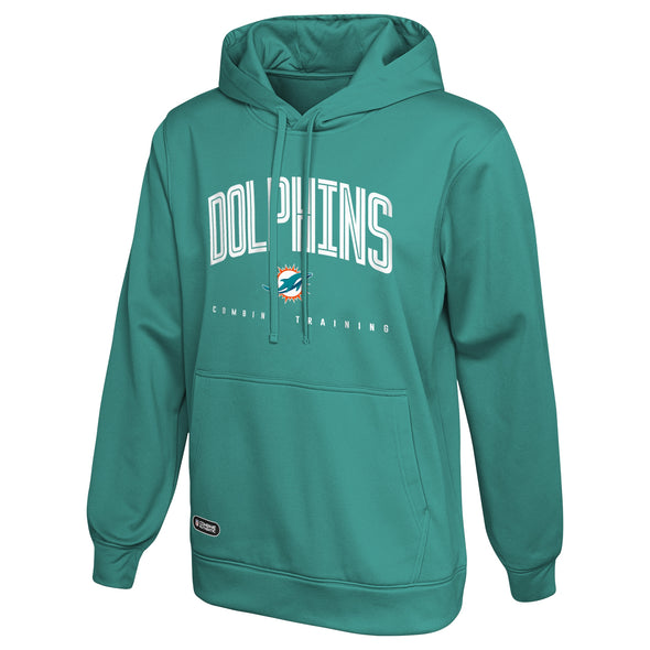 Outerstuff NFL Men's Miami Dolphins Up Field Performance Fleece Hoodie