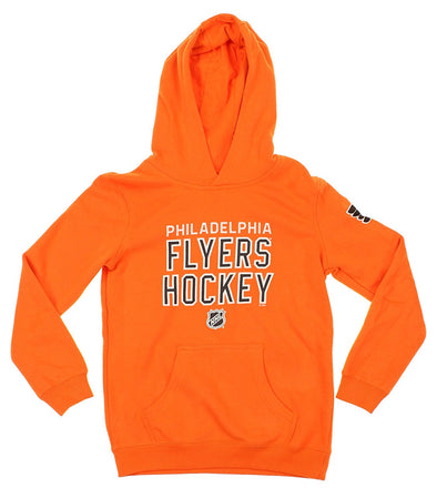 Reebok NHL Youth Philadelphia Flyers Stitch Em Up Fleece Hoodie, Orange