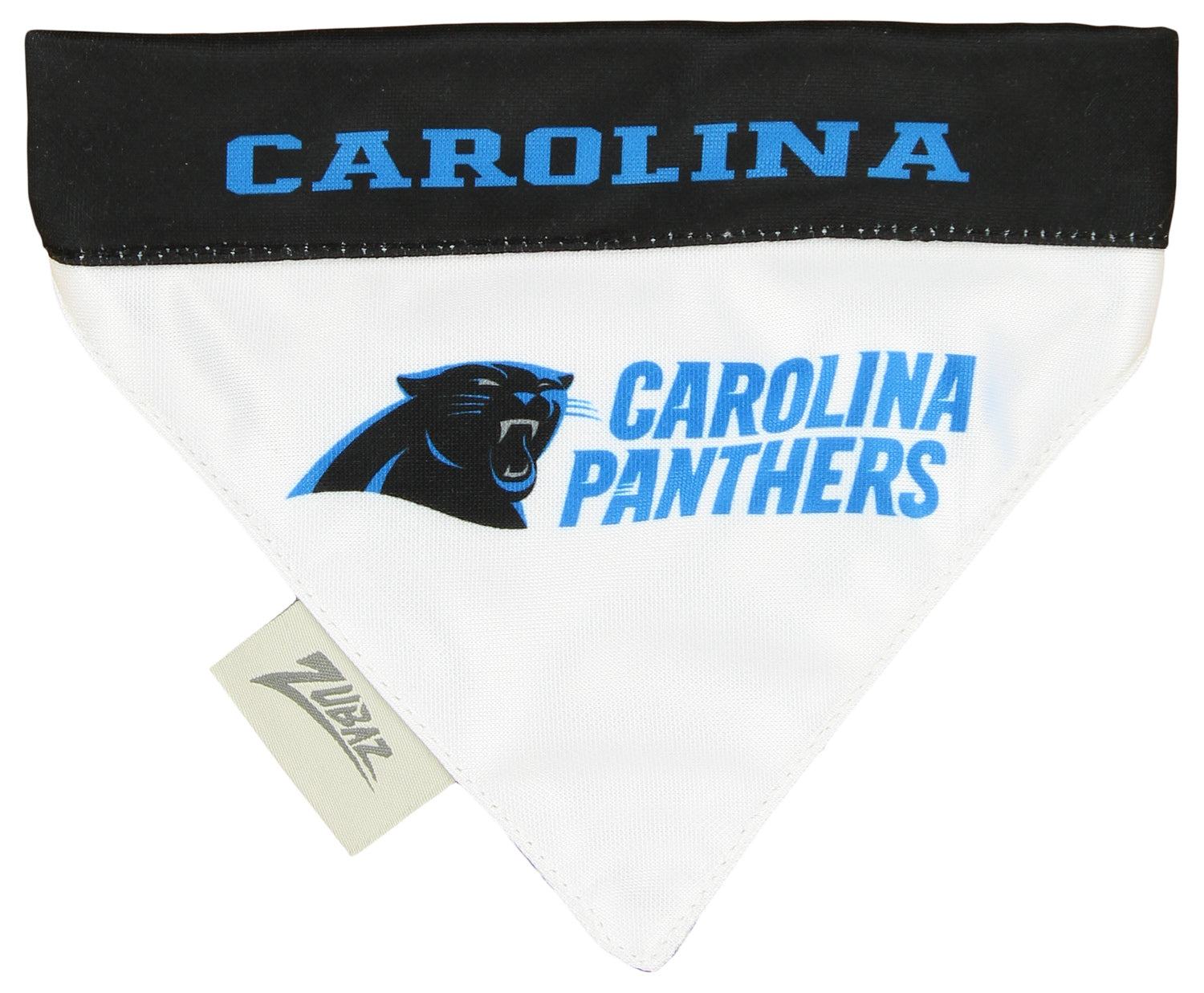 Zubaz x Pets First NFL Carolina Panthers Reversible Bandana for Dogs & Cats