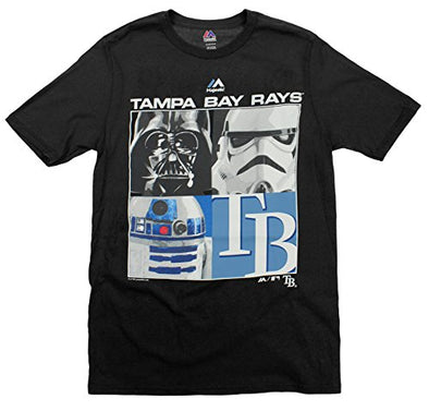 MLB Youth Tampa Bay Rays Star Wars Main Character T-Shirt, Black