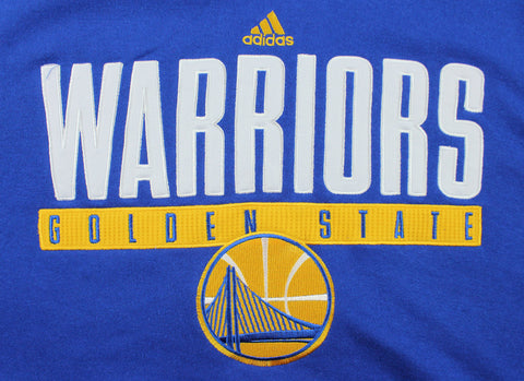 Adidas NBA Men's Golden State Warriors Tipoff Playbook Pullover Hoodie, Blue