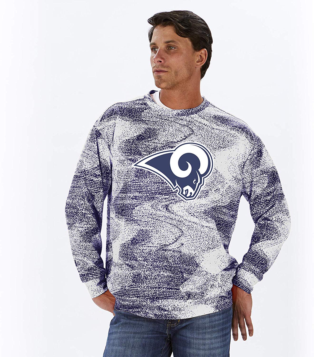 Men's Vintage Rams Graphic Crew Sweatshirt