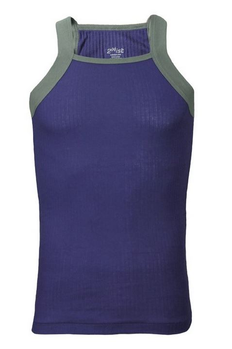 2xist Men's Contrast Square-Cut Tank Top Sleeveless Fashion Shirt - Many Colors