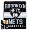 Northwest NBA Brooklyn Nets "Singular" Silk Touch Throw Blanket, 45" x 60"