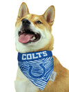 Zubaz X Pets First NFL Indianapolis Colts  Reversible Bandana For Dogs & Cats