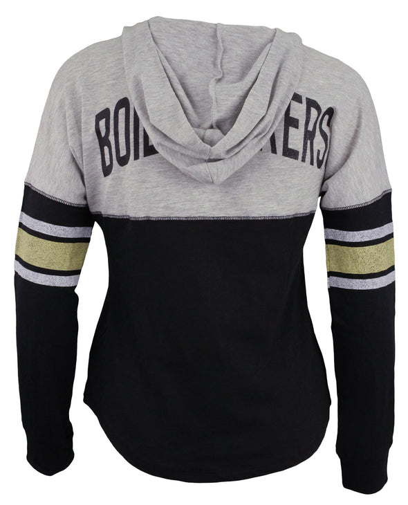 OuterStuff NCAA Youth Girls Purdue Boilermakers Monument Slouchy Hooded Shirt