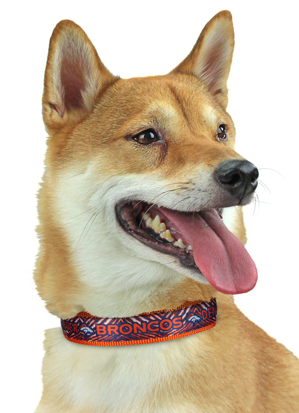 Zubaz X Pets First NFL Denver Broncos Team Adjustable Dog Collar