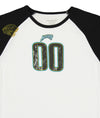 Reebok NFL Women's Jacksonville Jaguars 3/4 Sleeve Raglan Tee Shirt, White/Black