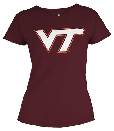 Outerstuff NCAA Youth Girls Virginia Tech Hokies Dolman Primary Logo Shirt