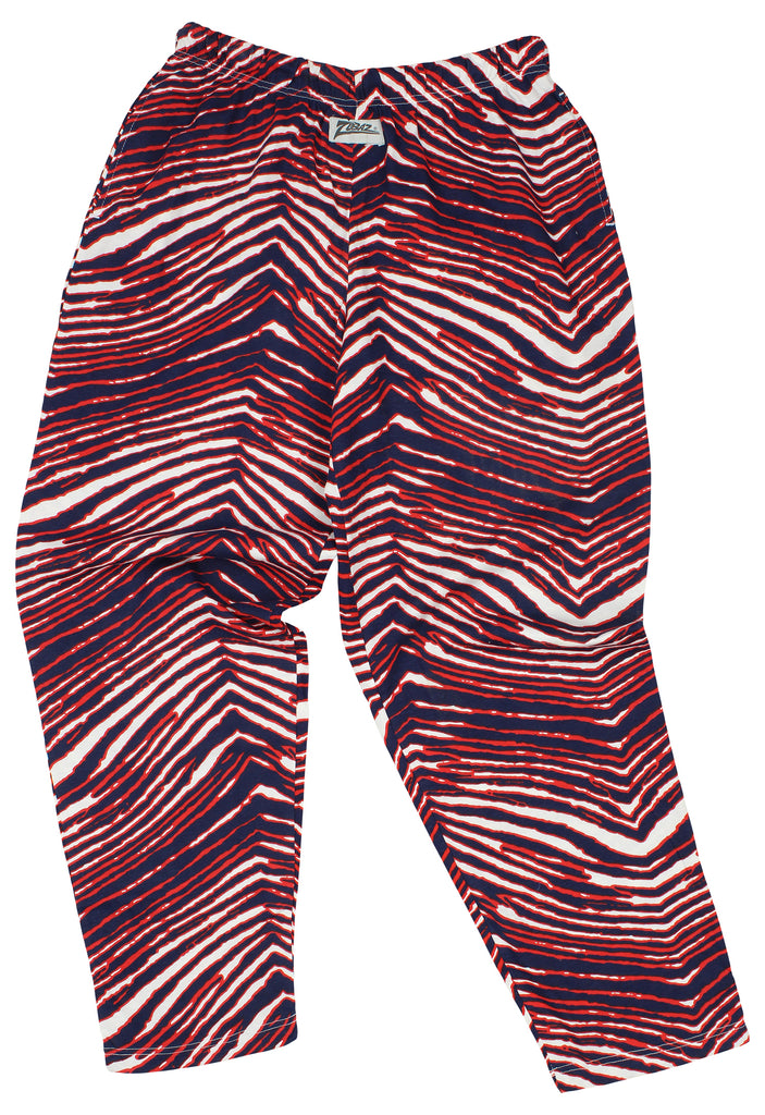 Zubaz Men's Navy/Red Zebra Pants, X-Large – Fanletic