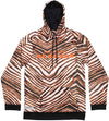 Zubaz NFL Football Men's Cincinnatti Bengals Zebra Print Touchdown Hoodie