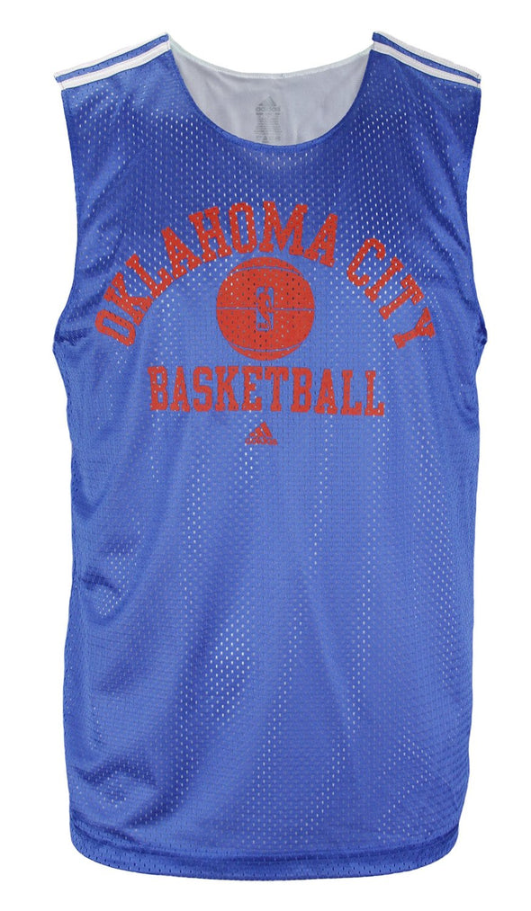 Adidas NBA Men's Oklahoma City Thunder Hoops Sleeveless Jersey Tank, Blue