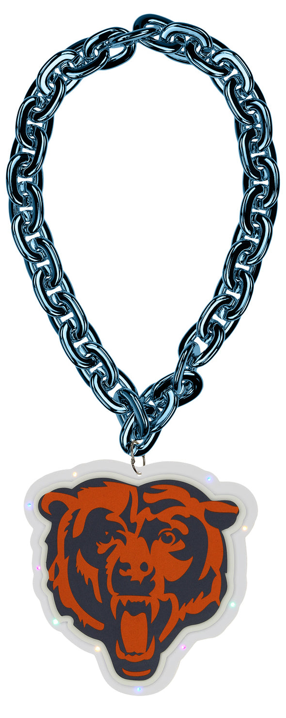 FOCO NFL Chicago Bears Team Big Logo Light Up Chain