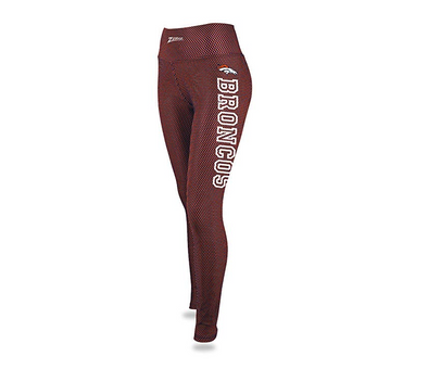 Zubaz NFL Women's Denver Broncos Printed Faux Mesh Leggings