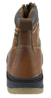 NCAA Men's Iowa State Cyclones Rounded Steel Toe Lace Up Leather Work Boots - Brown