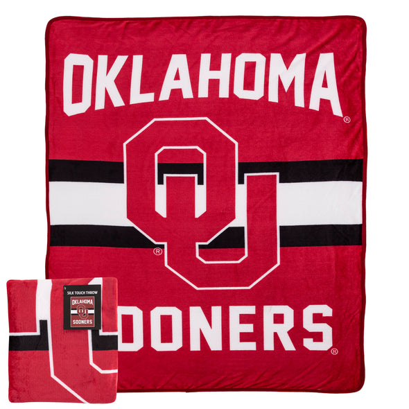 Northwest NCAA Oklahoma Sooners Singular Silk Touch Throw Blanket, 45" x 60"