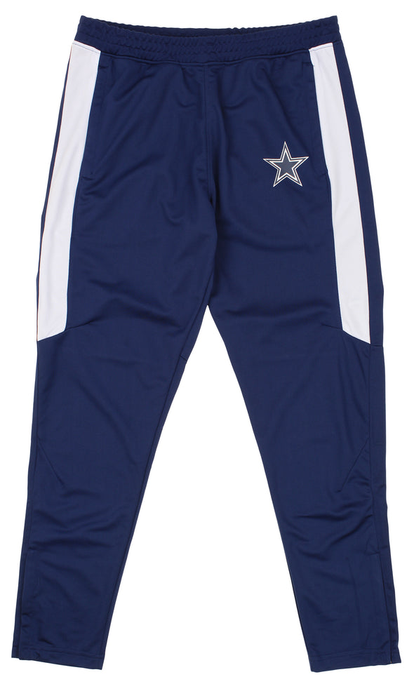 Zubaz NFL Football Men's Dallas Cowboys Athletic Track Pant, Navy