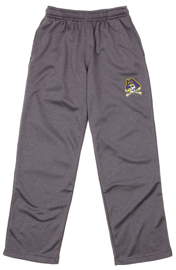 OuterStuff NCAA Boys Youth East Carolina Pirates Basic Grey Track Pants