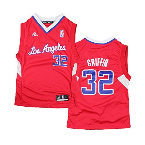 Adidas NBA Basketball Youth Boys Los Angeles Clippers Blake Griffin # 32 Road Replica Jerse...