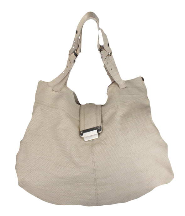 Kooba Natasha Convertible Leather Tote Shoulder Bag Purse - Ivory
