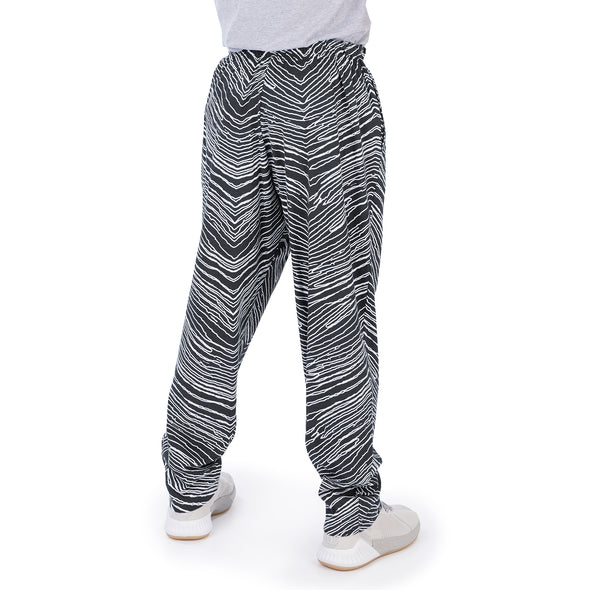 Zubaz NFL Men's Las Vegas Raiders Zebra Outline Print Comfy Pants