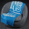 FOCO NFL Detroit Lions Stripe Micro Raschel Plush Throw Blanket, 45 x 60