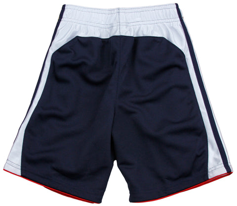 Adidas MLB Baseball Little Kids Boston Red Sox 3-Stripe Athletic Gym Shorts, Navy