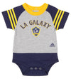 Adidas MLS Infant Los Angeles Galaxy Little Kicker Creeper, Bib & Bootie Set