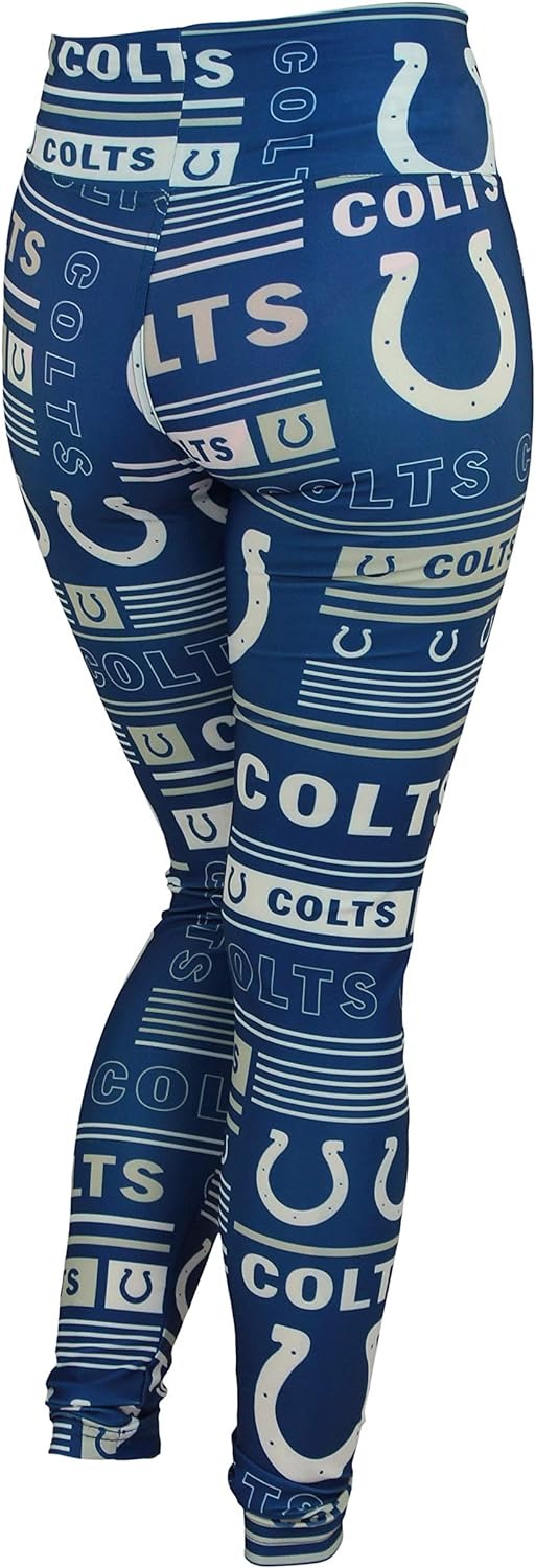 Zubaz NFL Women's Indianapolis Colts Column 24 Style Leggings
