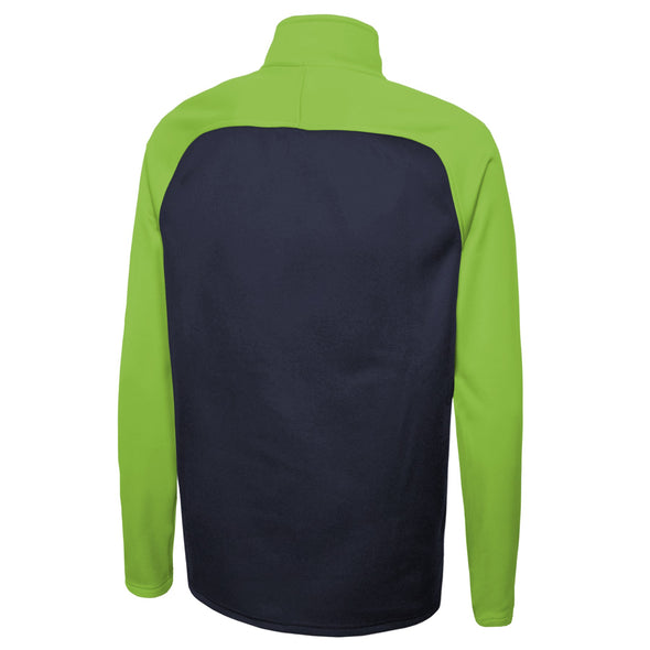 Seattle Seahawks New Era Combine Authentic O-Line Raglan Half-Zip