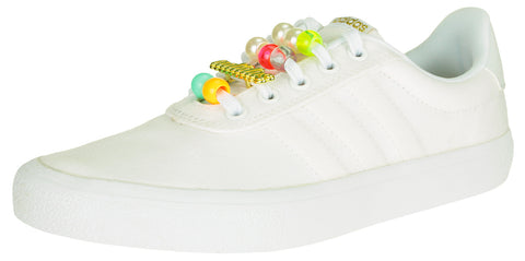 Adidas Women's FARM RIO X Vulc Raid3r Shoes, Cloud White/Gold Metallic