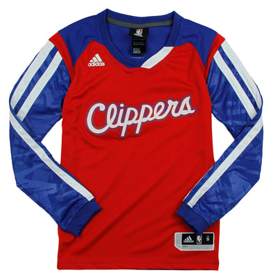 Adidas NBA Youth Los Angeles Clippers Impact Long Sleeve Shirt - Red