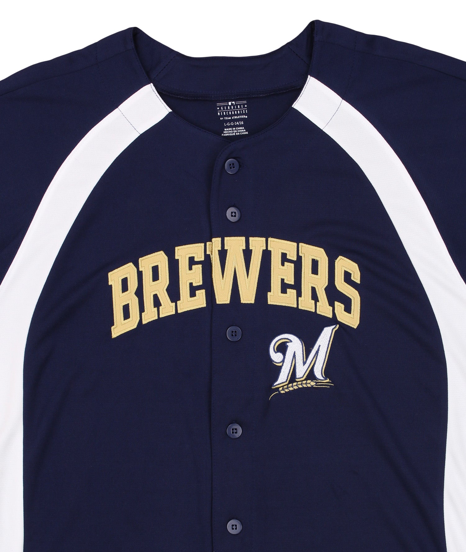 Outerstuff MLB Kids Milwaukee Brewers Button Up Baseball Team Home Jer –  Fanletic