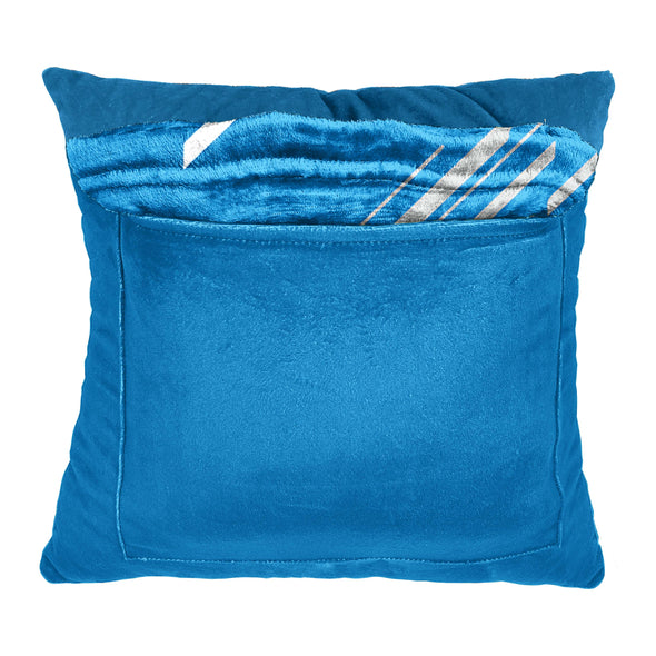 Northwest NFL Carolina Panthers Slashed Pillow and Throw Blanket Set